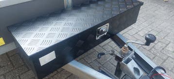 Aluminium box 950x320x190 zwart poeder gecoat, Ophalen of Verzenden, Nieuw