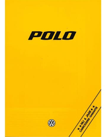 1980 VOLKSWAGEN POLO BROCHURE NEDERLANDS, Nieuw, Volkswagen, Author