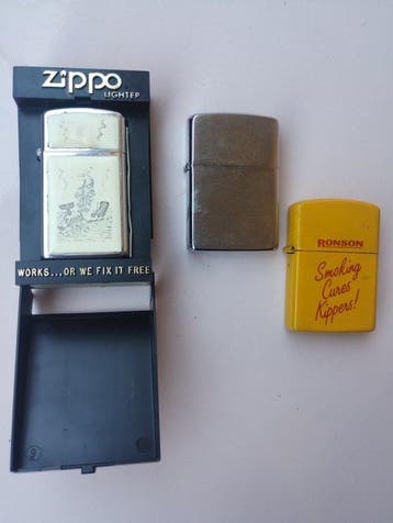 Zippo - Zonder minimumprijs - Zakaansteker - Staal - (3), Nieuw