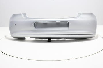 Achterbumper +PDC +Uitlaatgat Volkswagen Polo 6R REFLEXSILVE, Volkswagen, Nieuw, Ophalen of Verzenden, Achter
