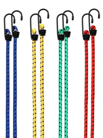 Bagagespin Met Haken 8 stuks Elastiek/Rubber 100cm, Verzenden, Nieuw