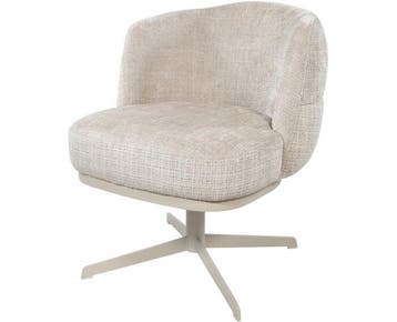 Eetkamerstoel Lopez - beige draaipoot 360 - Cremona - Taupe, Huis en Inrichting, Stoelen, Ophalen of Verzenden, Nieuw