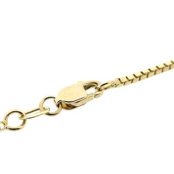 Gouden Venetiaanse schakel ketting, Sieraden, Tassen en Uiterlijk, Kettingen, Ophalen of Verzenden, Gebruikt, Goud, Goud