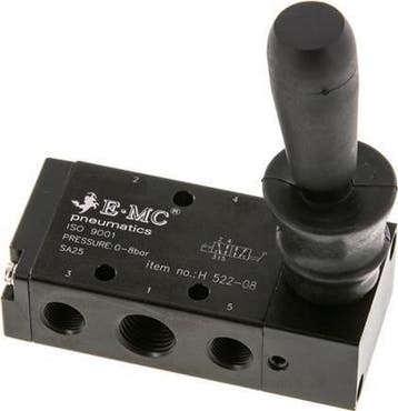 5/2 G1/4 (G1/8) Handbediend Hefboom Ventiel Detent, Verzenden, Nieuw