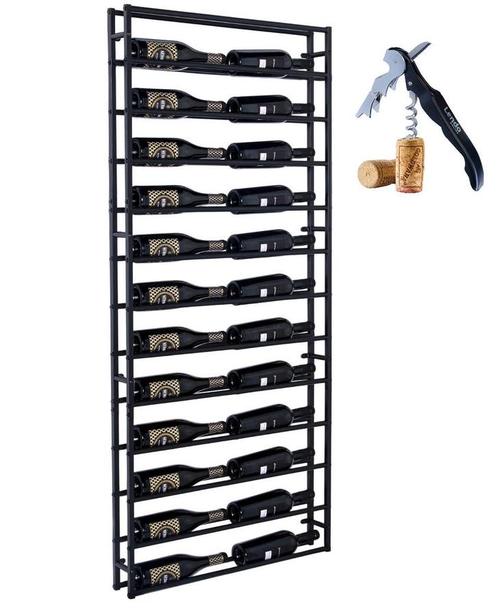 Wijnrek | 24 flessen | Wandmontage  | Rek voor muur | Staal, Huis en Inrichting, Woonaccessoires | Wijnrekken, Nieuw, Verzenden