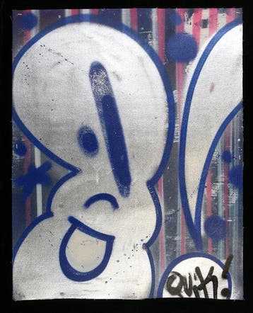 Quik (1958) - Chrome Painting Peinture sur toile non tendue