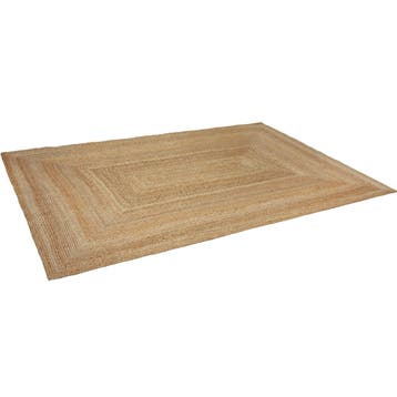 Handgeweven vloerkleed Glim van jute, boho-stijl, Verzenden, Nieuw