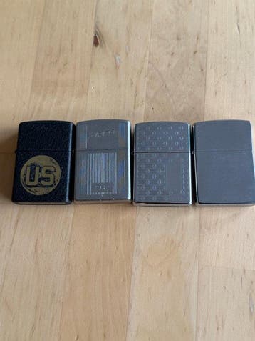 Zippo - Zonder minimumprijs - Aansteker - Staal - (4), Nieuw