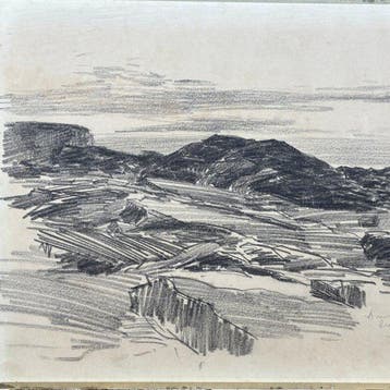 Raymond Renefer (1879-1957) - Vue de rochers en bord de mer