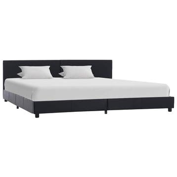 vidaXL Bedframe kunstleer zwart 180x200 cm, Huis en Inrichting, Slaapkamer | Bedden, Overige materialen, Eenpersoons, Verzenden