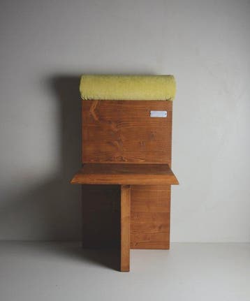 Studio Greca - Stoel - C26 - Hout, Fluweel - 25 beperkte