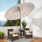2dekans | Angel Living Parasol Rond - Ø250 cm - Stevig -, Tuin en Terras, Parasols, Ophalen of Verzenden, Zo goed als nieuw