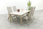 Hartman Roma/Kings verstelbare 4-persoons tuinset 180x100, Verzenden, Nieuw, Overige materialen, Tuinset