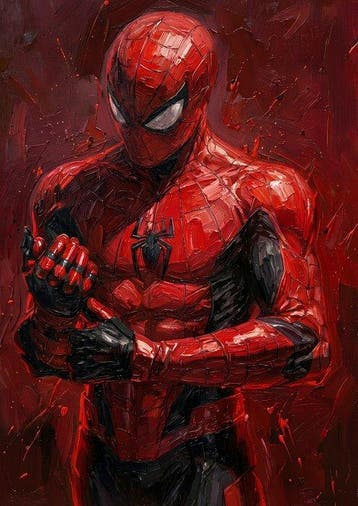 Boriani - Spiderman, oil limited new edition 7/20, Nieuw in verpakking