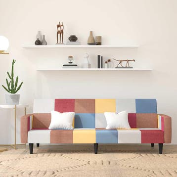vidaXL Slaapbank 2-zits stof, Verzenden, Minder dan 150 cm, Stof, Nieuw