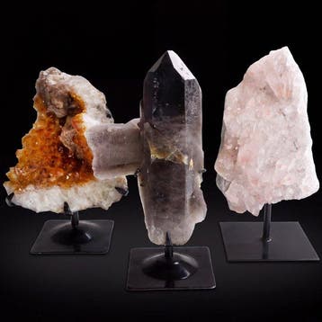 Mineralenverzameling - Citrien, Rookkwarts & Bergkristal- 6, Verzamelen