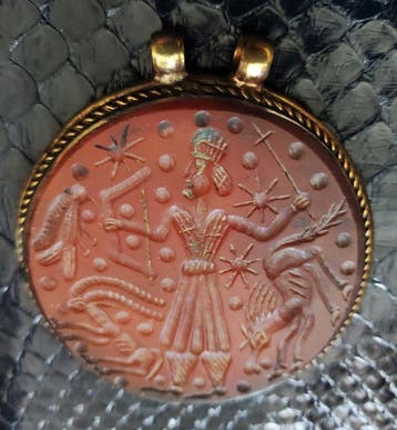 Amulet - Agaathanger - Centraal-Azië (Zonder minimumprijs)