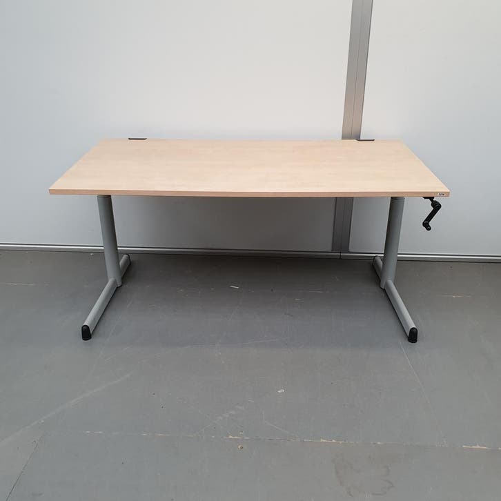 Steelcase bureau ihv met slinger  - 160x80 cm, Huis en Inrichting, Bureaus, Ophalen of Verzenden