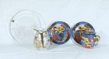Eetservies (5) - Kristal, Porselein - Japan-collectie