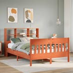 vidaXL Bedframe zonder matras massief grenenhout wasbruin, Bruin, Verzenden, 190 cm of minder, Overige maten