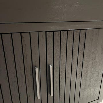 Pavie Bergkast 2 Deur 1 Klep 6 Open Vak 100cm Castle Black -, Huis en Inrichting, Kasten | Buffetkasten, Ophalen of Verzenden