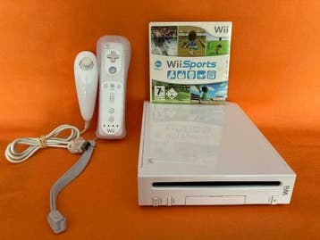 Nintendo Wii Wit + Controller (Wii Sports Bundel), Spelcomputers en Games, Spelcomputers | Nintendo Wii, Ophalen of Verzenden