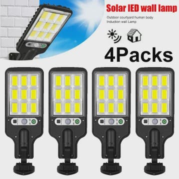 Krachtige LED Solar Buitenlamp met Bewegingssensor - Tuin, T, Verzenden, Nieuw