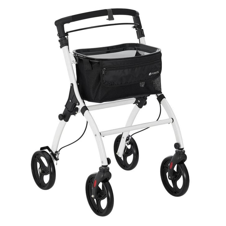 Aluminium Rollator Active - Wit, Diversen, Rollators, Nieuw, Verzenden