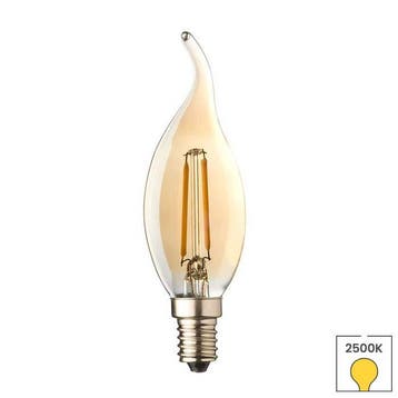 E14 LED lamp | Kaarslamp | 0.6 watt | 2500K warm wit licht, Huis en Inrichting, Verzenden, Nieuw, E14 (klein), Led-lamp