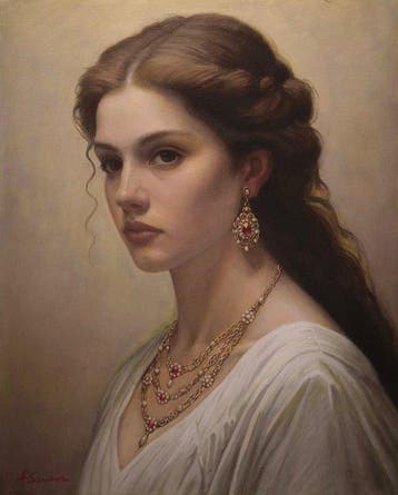 Antonio Senese (XX-XXI) - Ritratto di donna