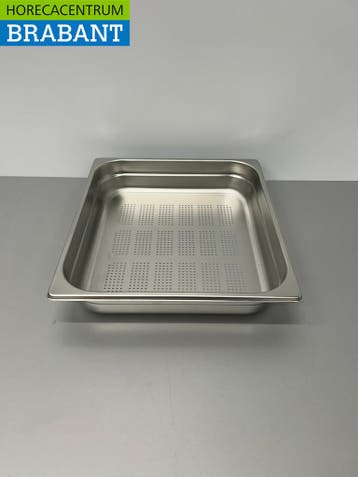 RVS Geperforeerde Gastronorm Bak GN Bak 2/3 GN Diepte 65 mm, Ophalen of Verzenden, Nieuw in verpakking