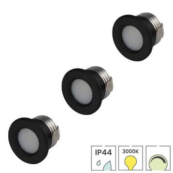 Set van 3 LED mini inbouwspots | 3 watt dimbaar | 3000K warm, Verzenden, Nieuw, Overige fittingen