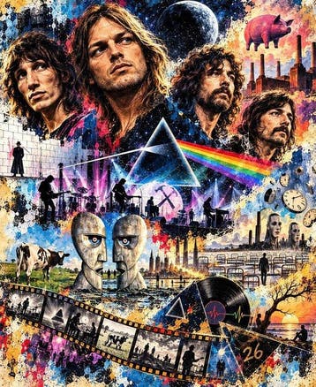 Pink Floyd - 2026 - Fine Art High-Quality Giclée - Original, Cd's en Dvd's, Nieuw in verpakking