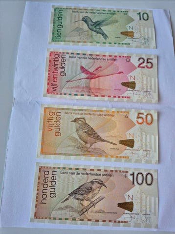 Nederlandse Antillen. - 10, 25, 50, 100 Gulden - 2016