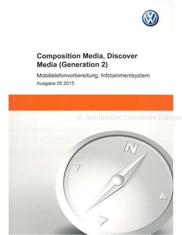 2015 VOLKSWAGEN MEDIA INSTRUCTIEBOEKJE DUITS