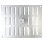 Afsluitbaar schuifrooster opbouw 245 x 195mm - RVS, Verzenden, Nieuw