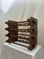 Wijnrek - Authentiek Houten Wijnrek uit de Mid-Century