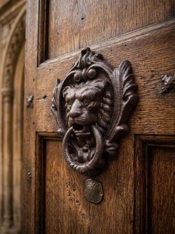 Decoratief ornament - Lion door knocker - Europa -