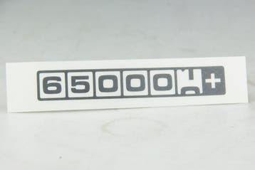Sticker 650000+ KM PLATINA, Ophalen of Verzenden, Nieuw