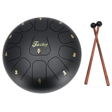 Fazley TD10 Tongue Drum C-majeur zwart, 10 inch, Verzenden, Nieuw