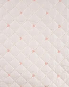 Gewatteerde Quilt Hartjes Ecru, Nieuw, Overige kleuren