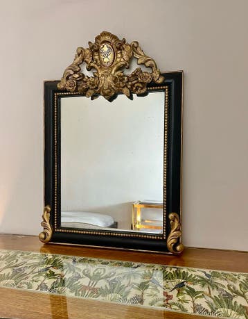Antieke spiegel 75x54cm, Ophalen of Verzenden