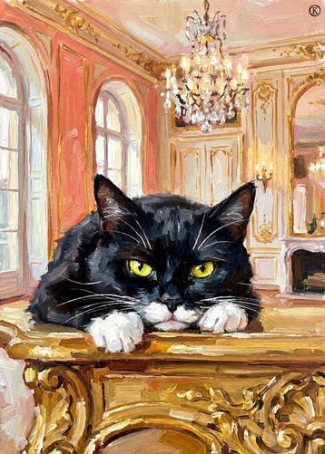 Kleury.art - [XL Canvas] The Fireplace Attendant” by, Antiek en Kunst, Curiosa en Brocante