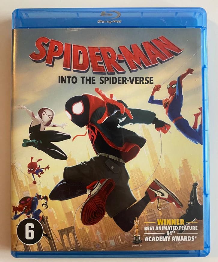 SPIDER-MAN INTO THE SPIDER-VERSE (BLURAY), Cd's en Dvd's, Blu-ray, Gebruikt, Verzenden