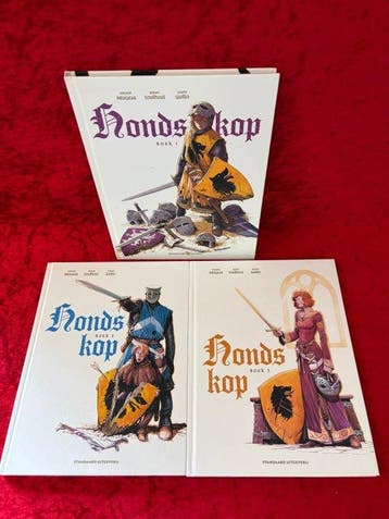 Hondskop 1 t/m 3 - Complete reeks HC - 3 Album - Eerste druk, Boeken, Stripboeken, Nieuw