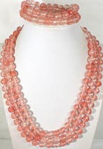 Strawberry Quartz NATUURLIJK - ZEER ZELDZAM - Helpt bij het