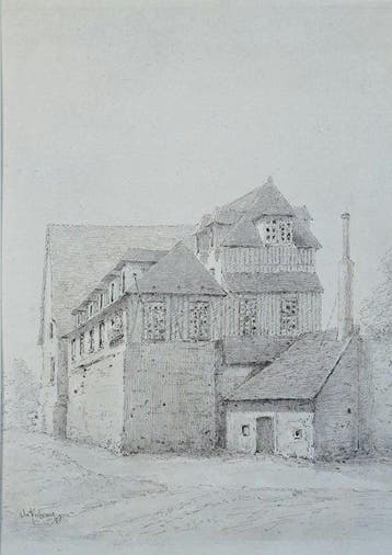 Charles Dubourg (1842-1920) - Le manoir dans lombre des
