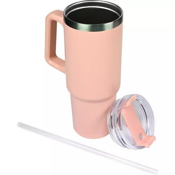 Benson Thermosbeker 900 ml - Dubbelwandig - Roze - Inclus..., Ophalen of Verzenden, Nieuw