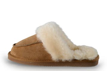 Manfield Pantoffels in maat 37 Cognac, Kleding | Dames, Overige kleuren, Verzenden, Pantoffels of Sloffen, Manfield