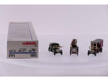 Schaal H0 Märklin 1893 Old Timer Brandwagen Set #3540 (1:87, Ophalen of Verzenden, Zo goed als nieuw, Märklin, Analoog